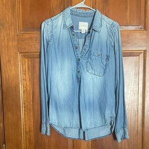 Guess Light Blue Denim Shirt